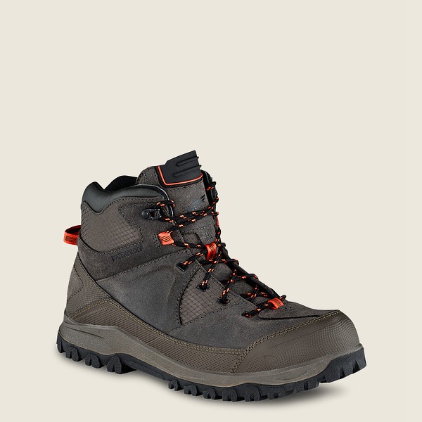 Red Wing Hiking Boots Trbo - 5-Inch Waterproof Safety Toe - Grå Brune - Herre 4359-OMNFK